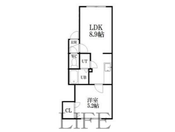 シャネル月寒EASTの物件間取画像